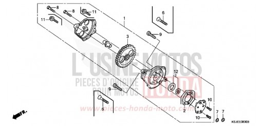 POMPE A HUILE CRF100F9 de 2009